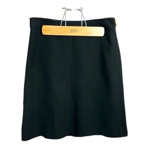 Ann Taylor Petites Black Front Seam Skirt Size 2 Petite